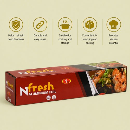Butter PaperN Fresh Aluminium Foil 1KG (18MIC)-2 Butter PaperN Fresh Aluminium Foil 1KG (18MIC)-2