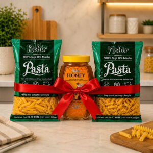 _Penne Pasta 500g + Honey 500g + Fusilli Pasta 500g