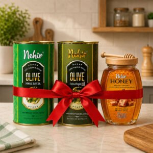 _Pomace Olive Oil 500ml + Extra Virgin Olive Oil 500ml + Honey 250g